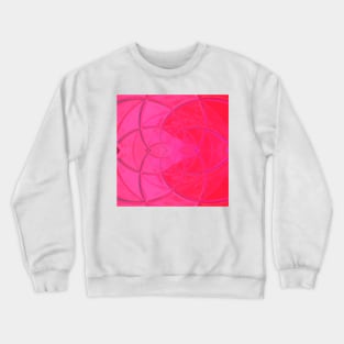 Mosaic Kaleidoscope Flower Pink Crewneck Sweatshirt